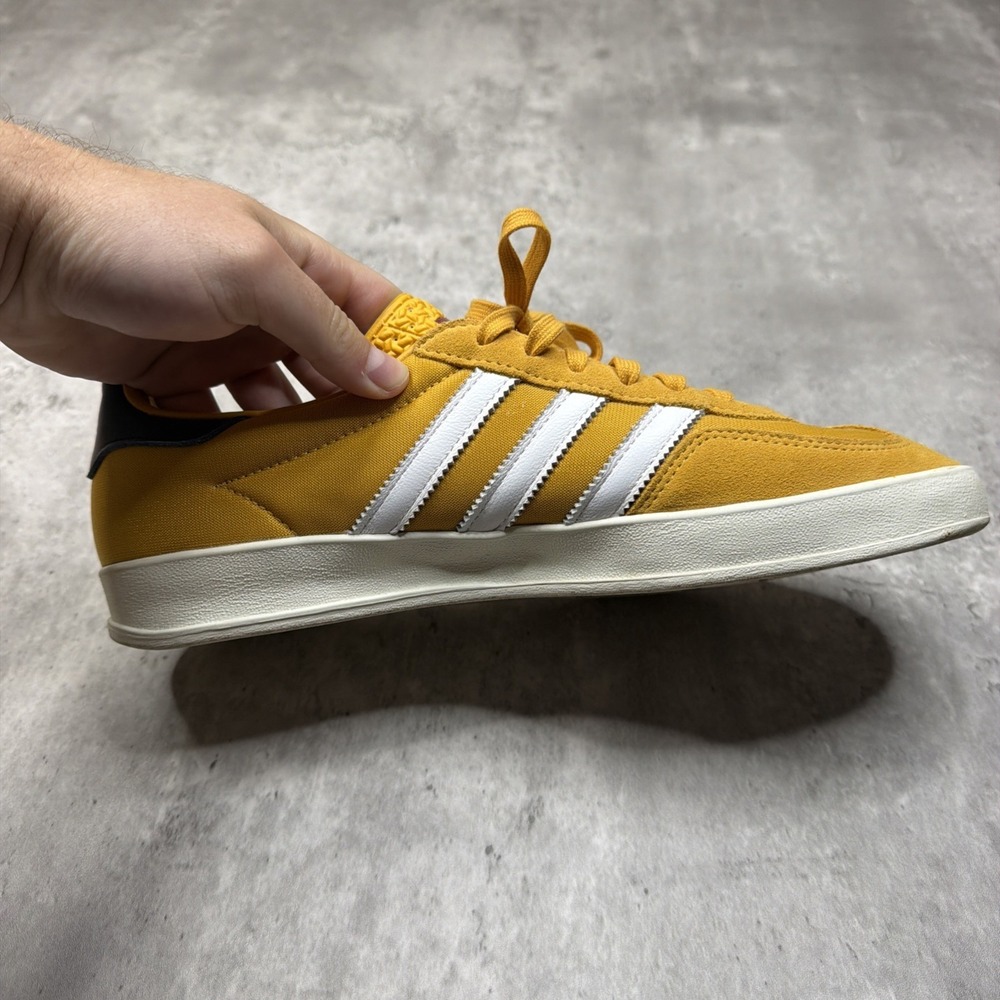 Adidas Gazelle Indoor Casual Shoes Yellow Mustard IE0540 Men's Size 9.5 EUC - Picture 9 of 12